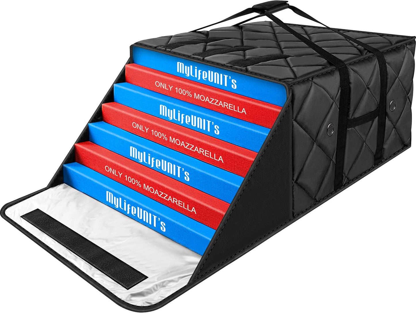 Insulated Pizza Delivery Bag for Hot Pizza Transport - 24in x 24