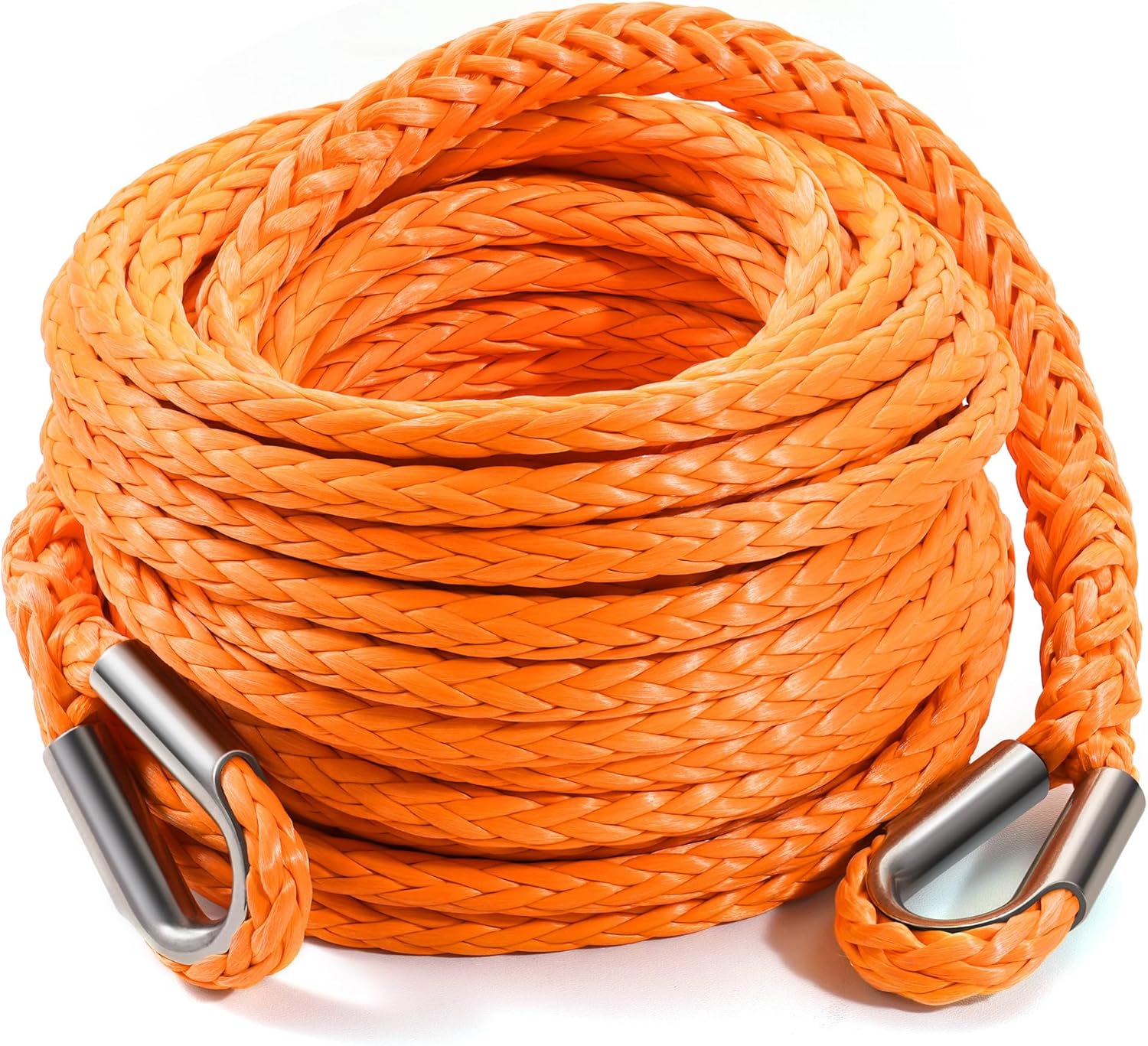 DAYDOOR 3/8ft' x 50ft Synthetic Winch Extension Rope for Off Road