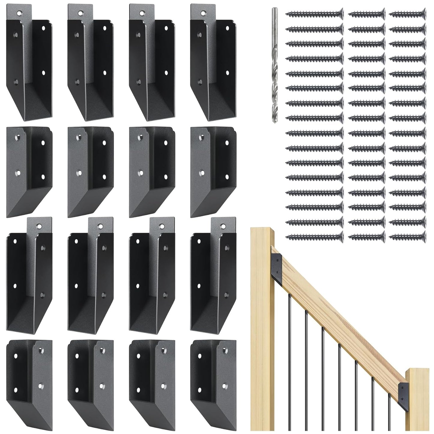 Sturdy 201 Stainless Steel Deck Railing 45 Stair Connectors