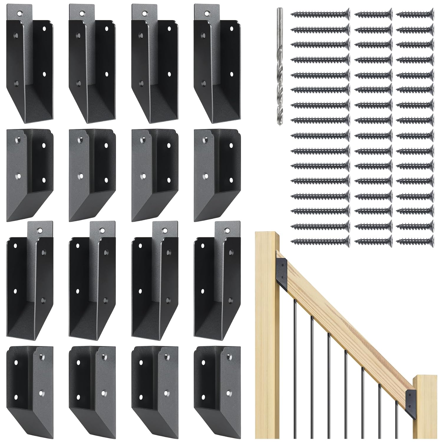 Sturdy 201 Stainless Steel Deck Railing 45 Stair Connectors