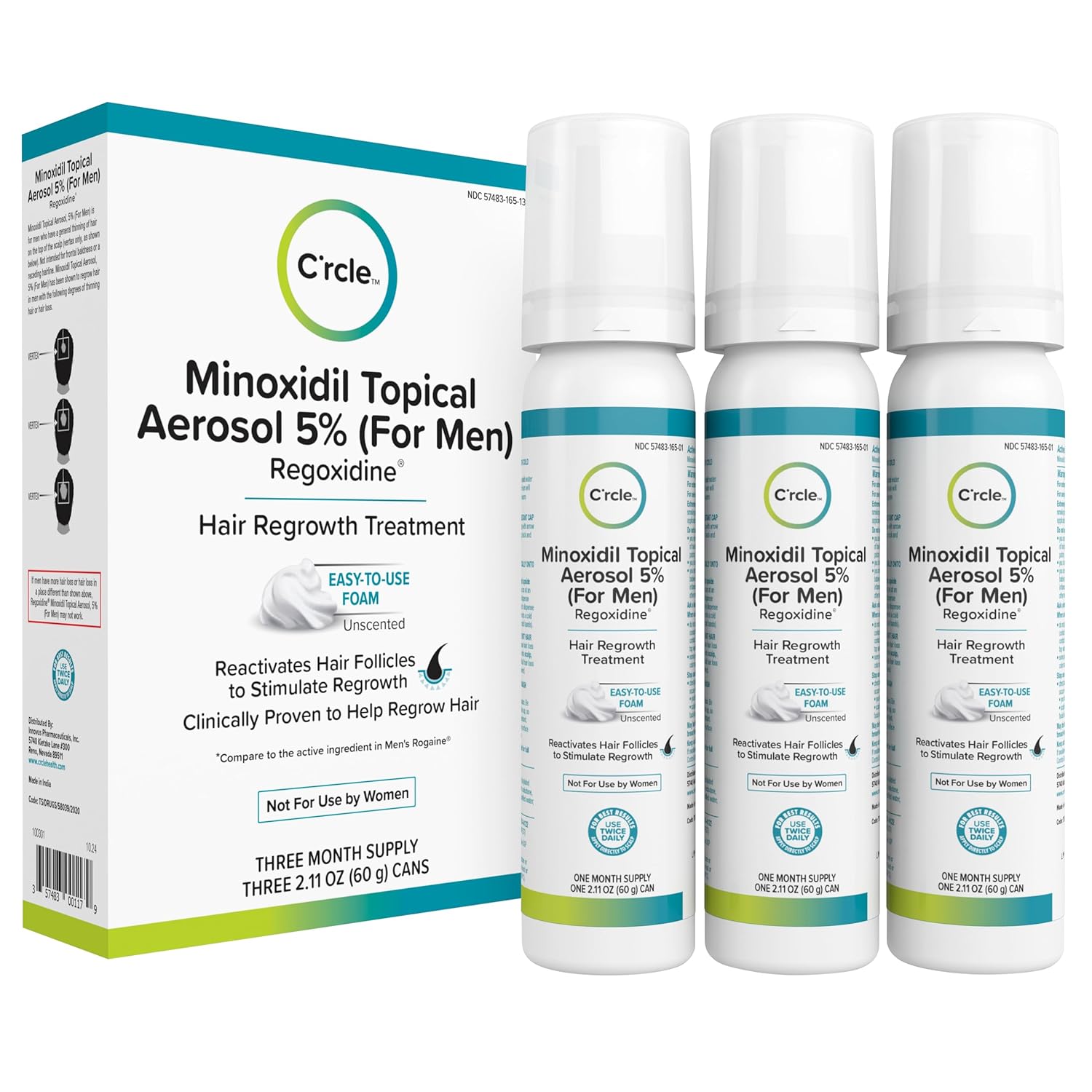 Minoxidil for Men Foam 5% - Effective Hair Regrowth Solution