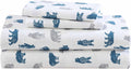 Eddie Bauer Twin Cotton Flannel Sheet Set - Brushed for Extra Softness
