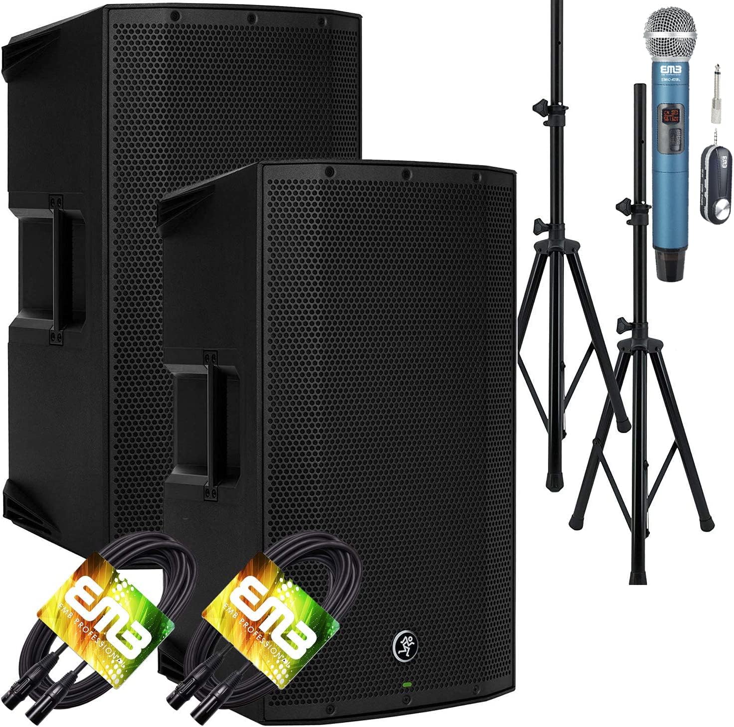 Mackie Thump12A Powered Loudspeaker Pair with Stands and Cables