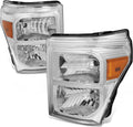Auto Dynasty Halogen Model Headlights Assembly for Ford Super Duty