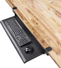EHO Under Desk Keyboard Tray 27.5in x 12.2in - Slide-Out Clamp-On Tray