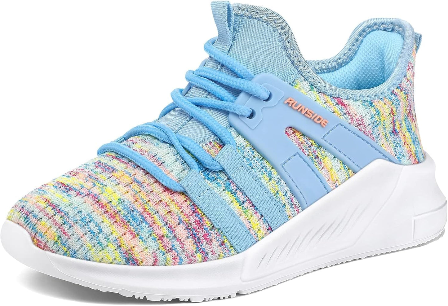 RUNSIDE Girls Tennis Shoes Lightweight Sports Sneakers for Kids