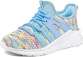 Girls Tennis Shoes Lightweight Kids Sneakers - Bright Gradient Style