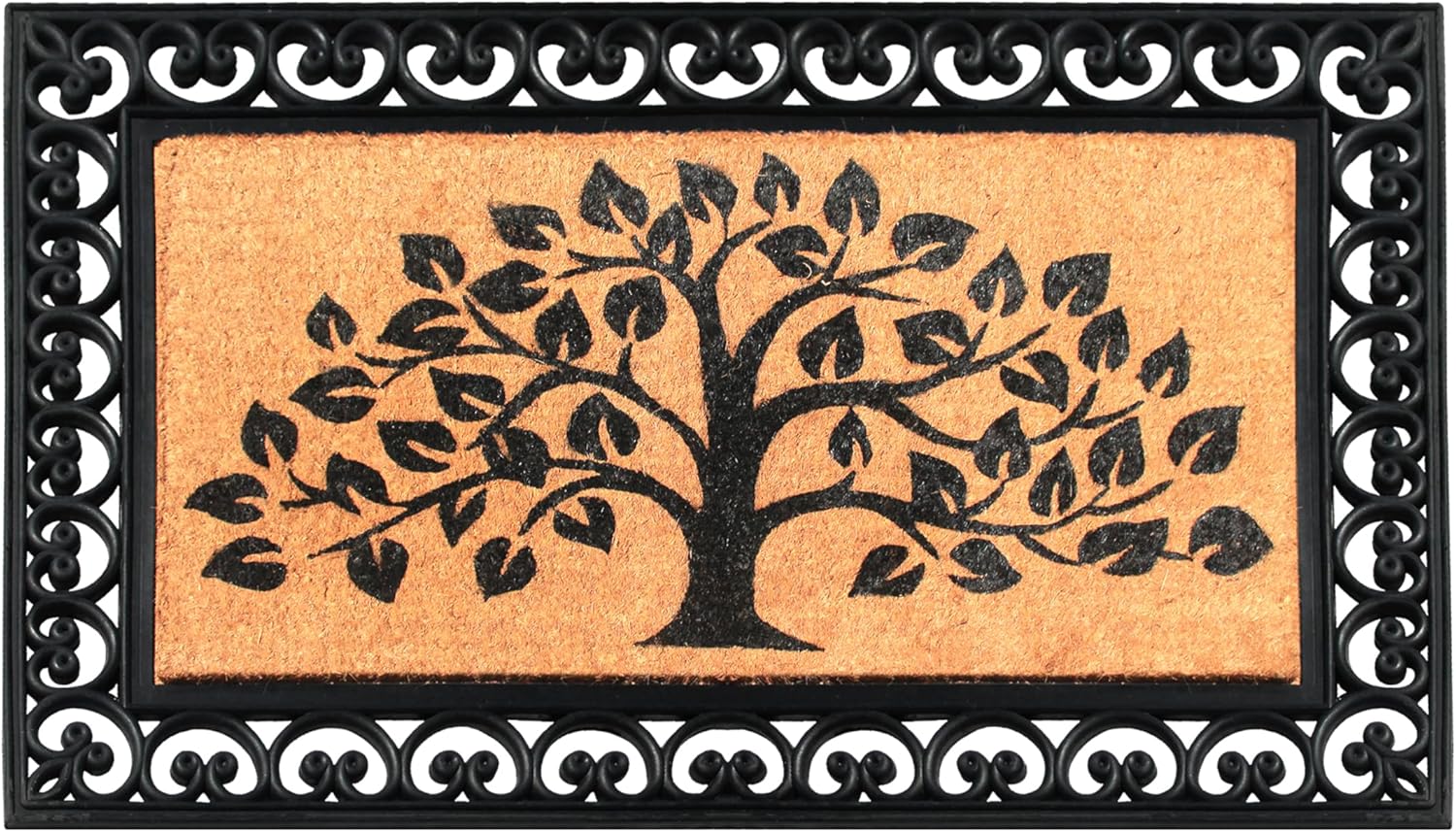 A1HC Natural Coir & Rubber Door Mat for Heavy Duty Use