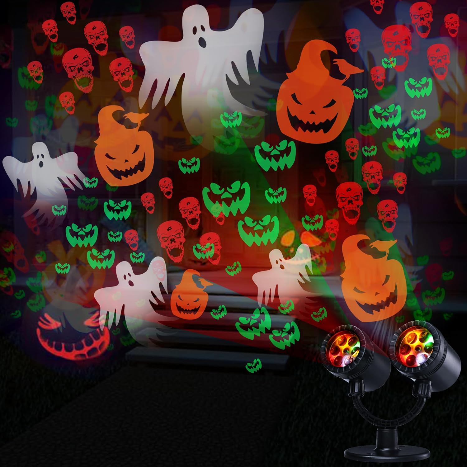 Toodour Halloween Projector Lights for Spooky Outdoor Decor