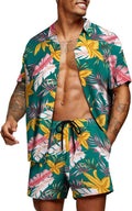 Men's Hawaiian Matching Set Summer Beach 2 Piece Outfits (Style 33ZF)