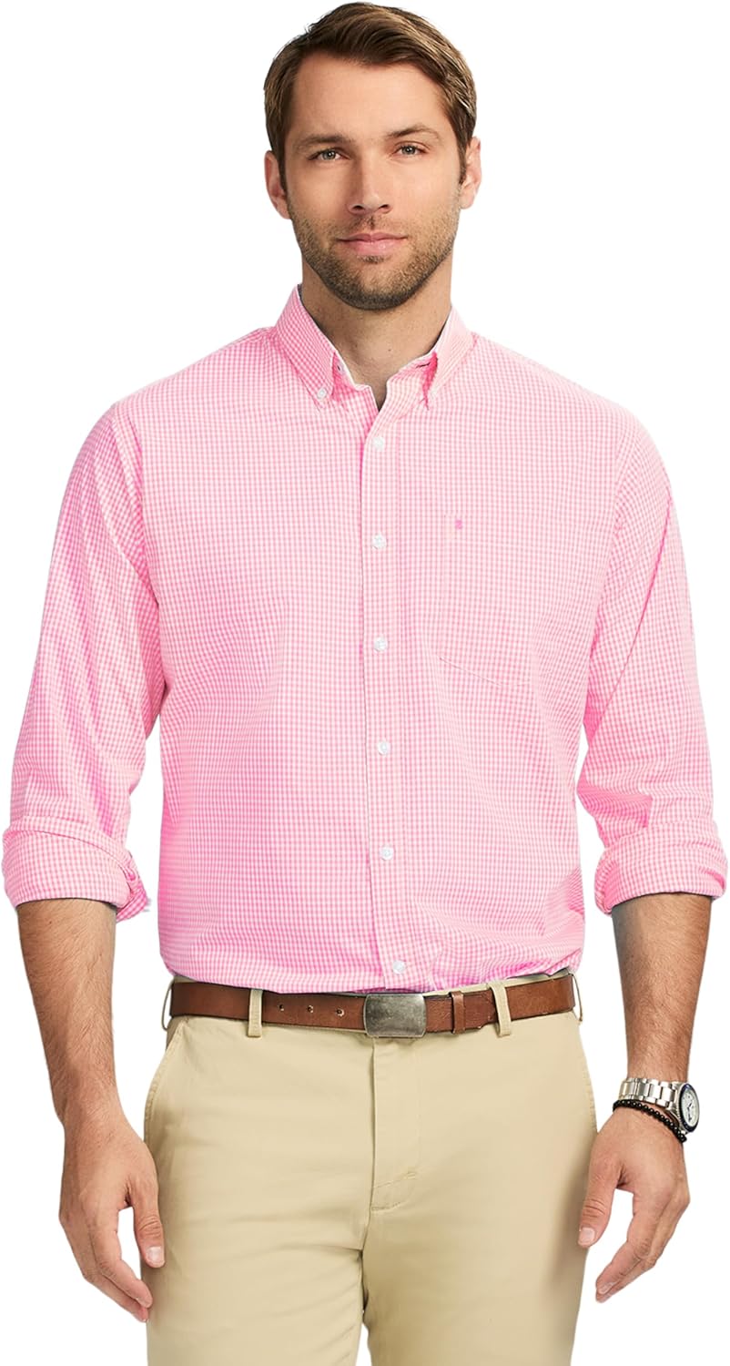 IZOD Men's Performance Comfort Long Sleeve Plaid Shirt Review