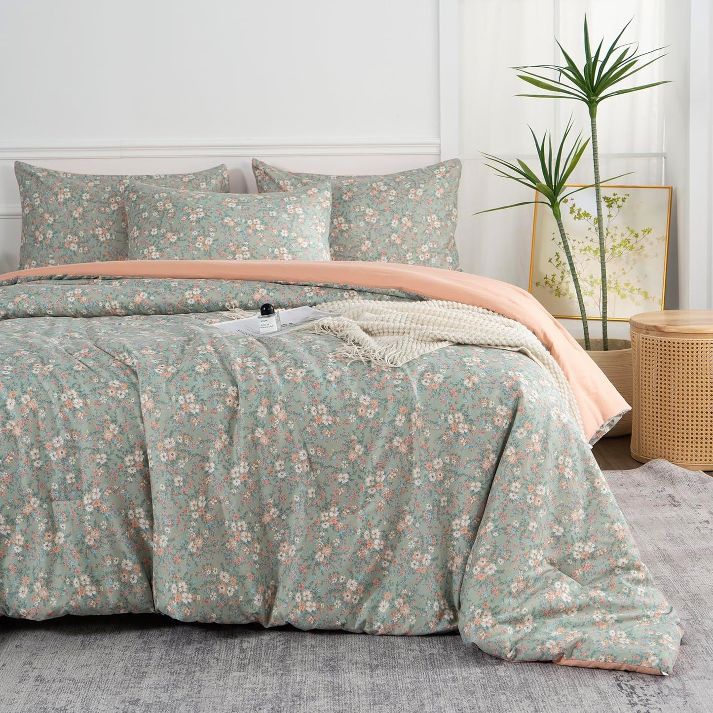 Floral Comforter Set King - Chic Garden Style for All Seasons
