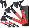 Dream Reach Throwing Axe Set - 6PCS Full Tang Hatchets for Recreation