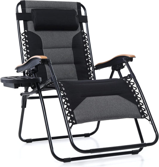 PHI VILLA XXL Oversized Padded Zero Gravity Chair for Comfort