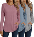 Ficerd Women's Long Sleeve T-Shirts for Casual Elegance