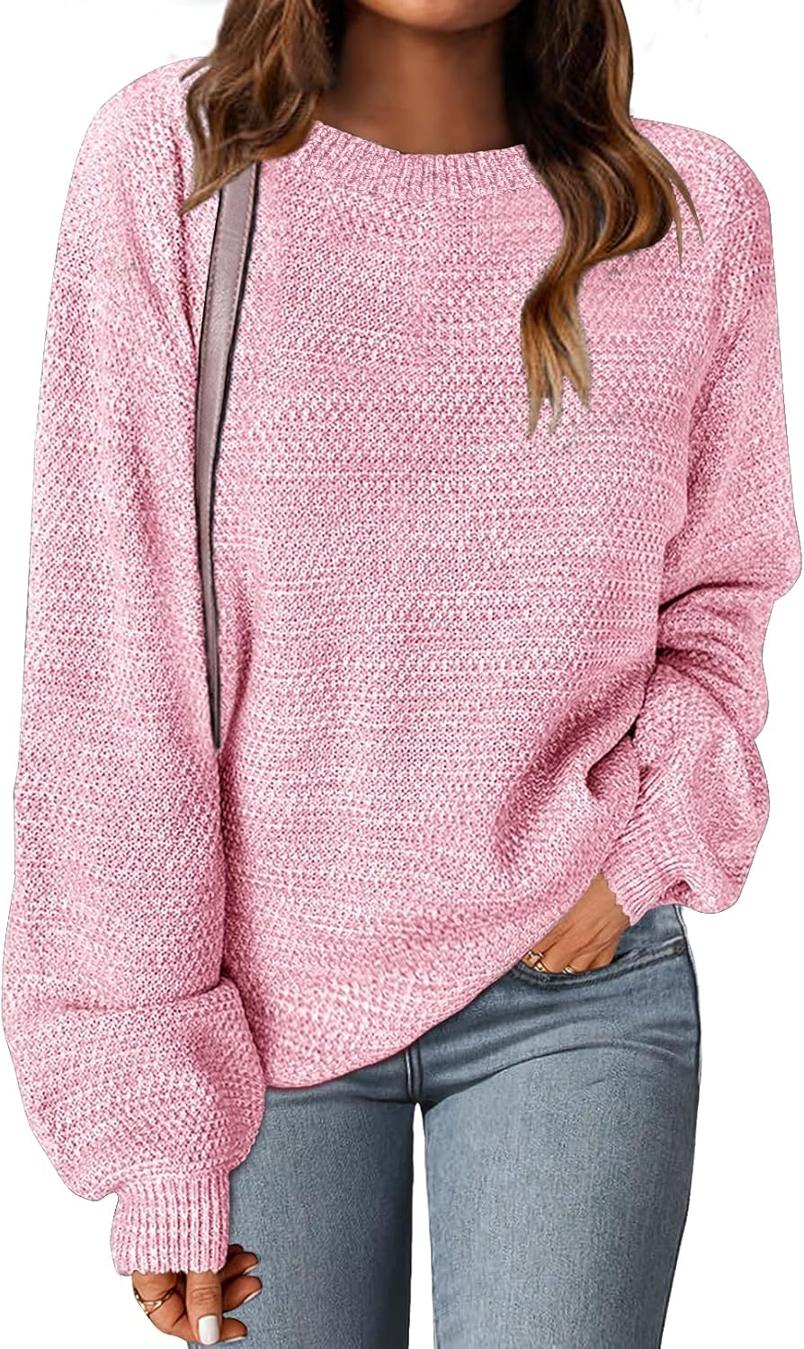 Trendy Oversized Pullover Sweater for Women - Cozy Knit Jumper