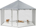 9.1x9.1 FT Extra Large Outdoor Dog Kennel - Heavy Duty Hexagonal
