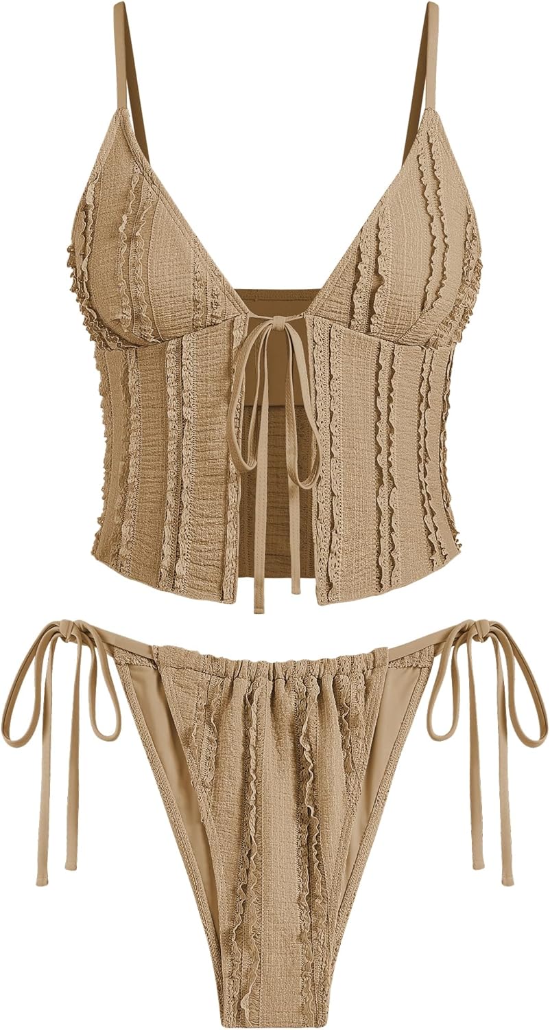 Stylish ZAFUL Tankini Swimsuits for Women with Ruffles