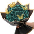 Waipfaru Glitter Roses Bouquet DIY Kit - 36 Green Glitter Roses