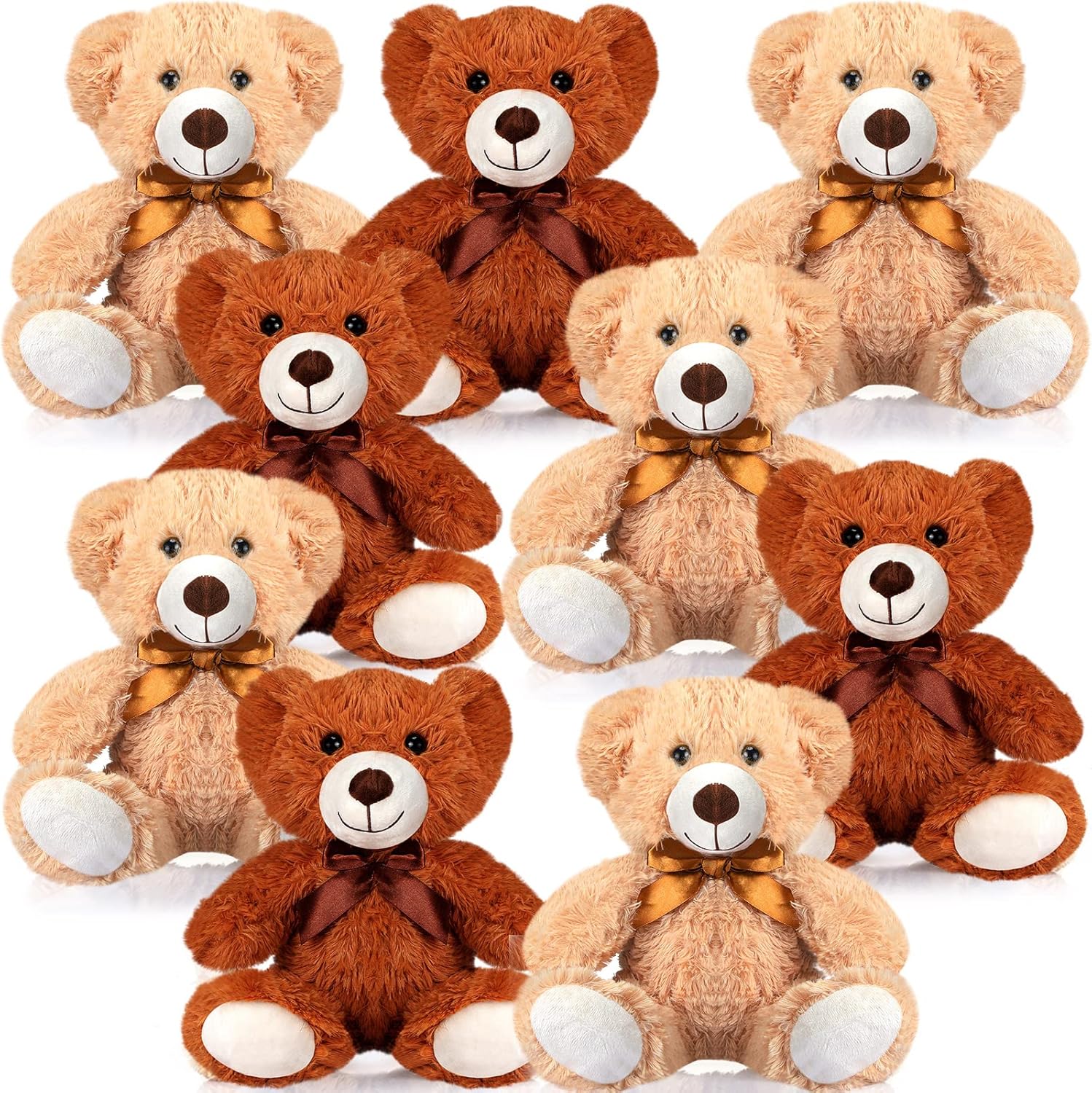 9 Pcs 14 Inch Plush Stuffed Bears for Gifts and Home Decor