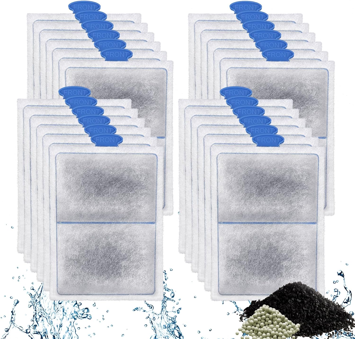 driamor 24 Pack PF-L Fish Tank Filter Cartridges for Clean Water