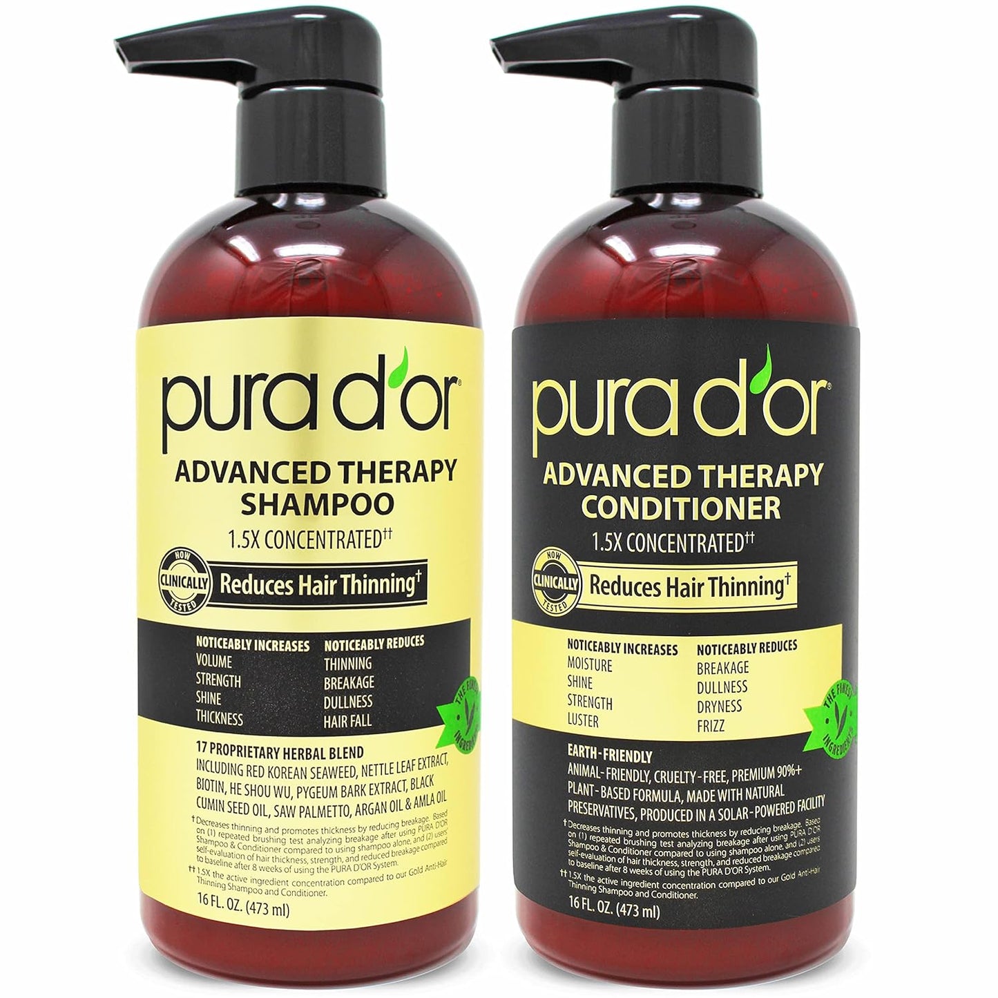 PURA D'OR Biotin Hair Thickening Set