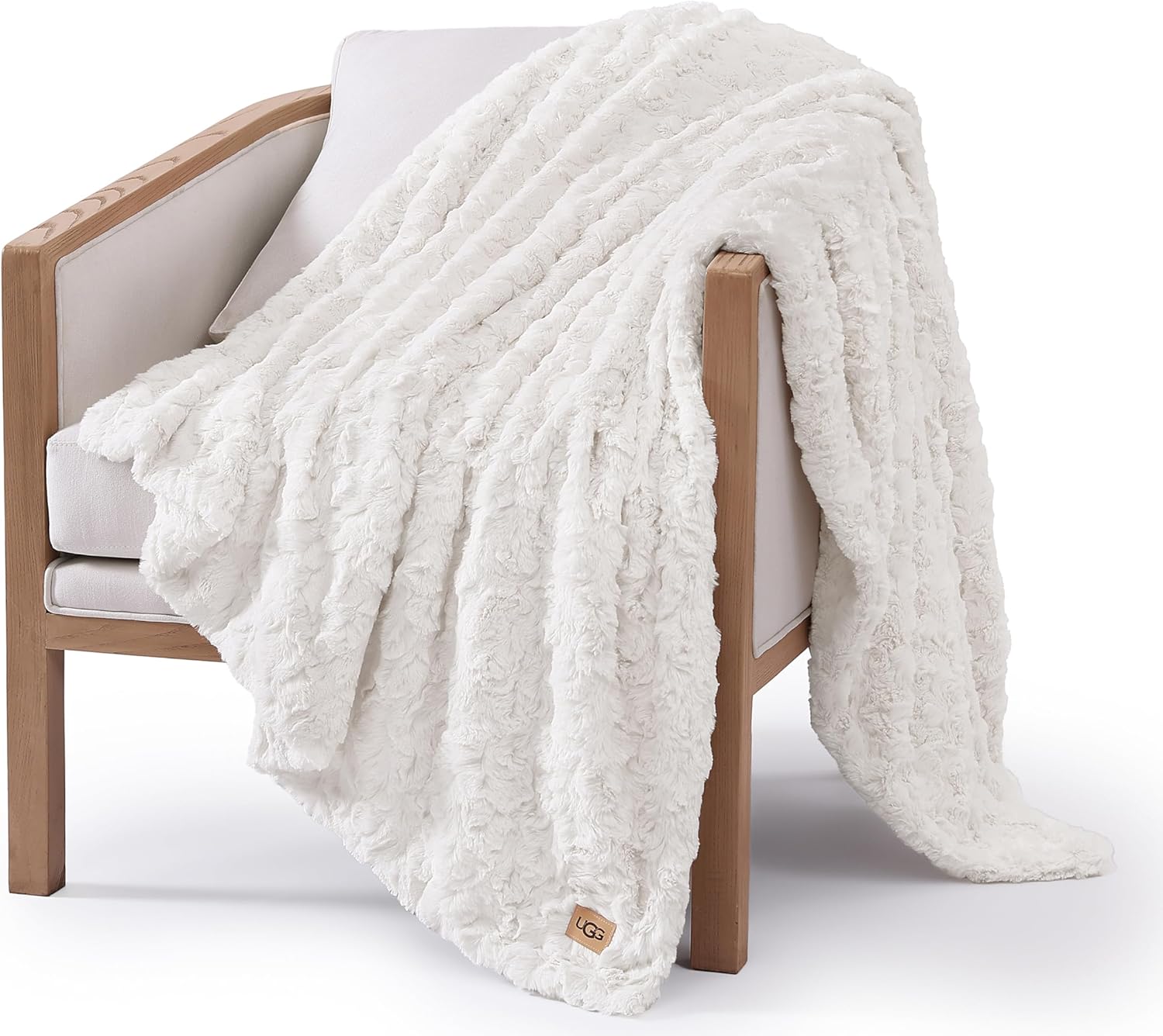 UGG Adalee Faux Fur Throw Blanket for Cozy Home Decor