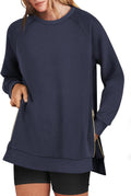 ANRABESS Women's Oversized Sweatshirt Crewneck Tunic (Style HDNF)