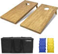 GoSports wooden cornhole boards 4ft x 2ft for summer events