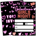 Neon Galentines Party Invites - Set of 20