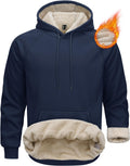 Men's Sherpa Hoodie for Men - Heavyweight Fleece Lined Thermal
