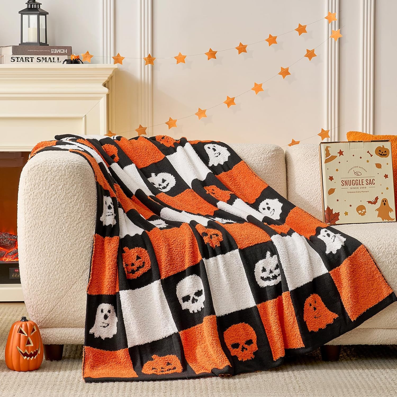Snuggle Sac Halloween Throw Blanket for Cozy Seasonal Decor