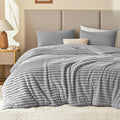 EXQ Home Fluffy Comforter Set Queen Size - Soft Faux Fur Bedding