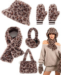 Christmas Gifts Sets for Women 5-Piece Faux Fur Set - Cozy Winter Gift