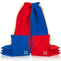 Professional Cornhole Bags Set of 8 Red and Blue - Regulation Double