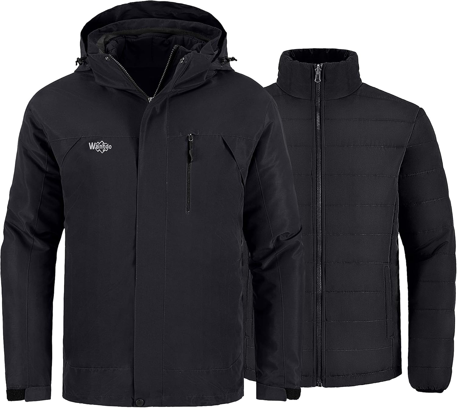 Wantdo Men's 3-in-1 Ski Jacket - Waterproof & Warm!