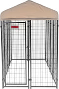 Lucky Dog Stay Series Large Outdoor Dog Kennel with Canopy Roof
