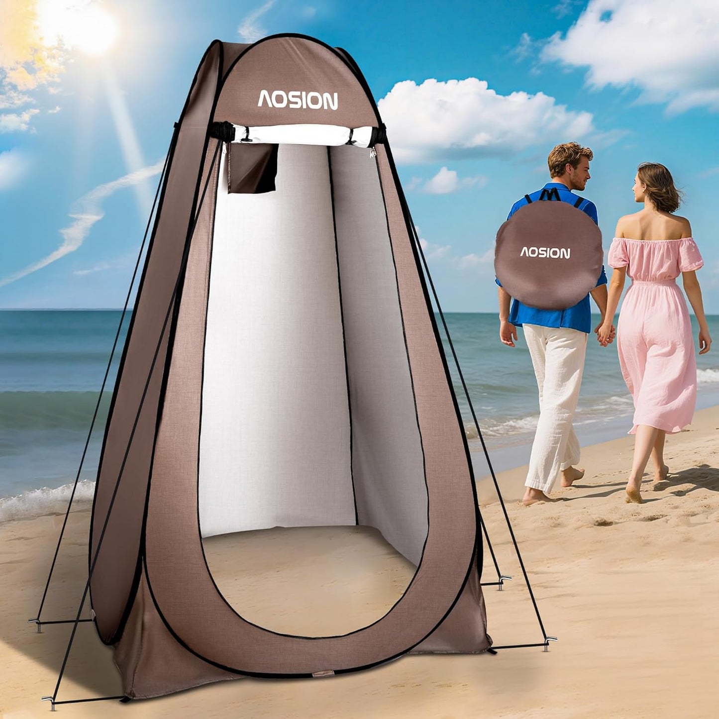 AOSION Privacy Shower Tent for Camping and Outdoor Activities