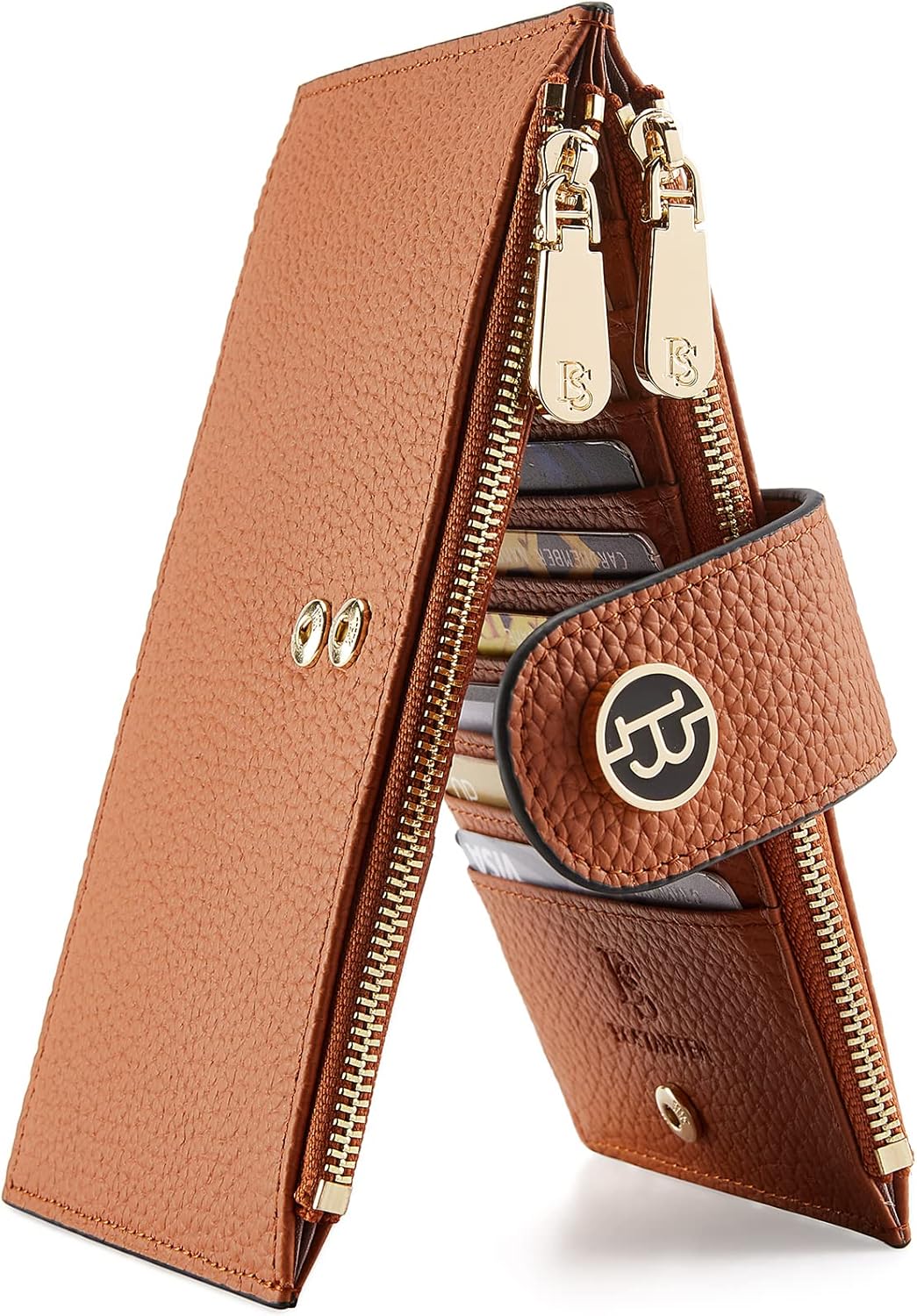 BOSTANTEN Leather Wallet for Women RFID Blocking Slim Bifold