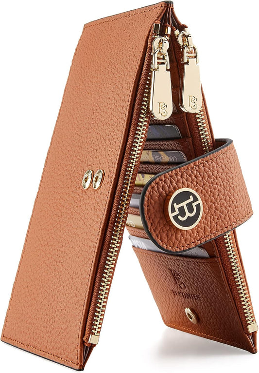 BOSTANTEN Leather Wallet for Women RFID Blocking Slim Bifold