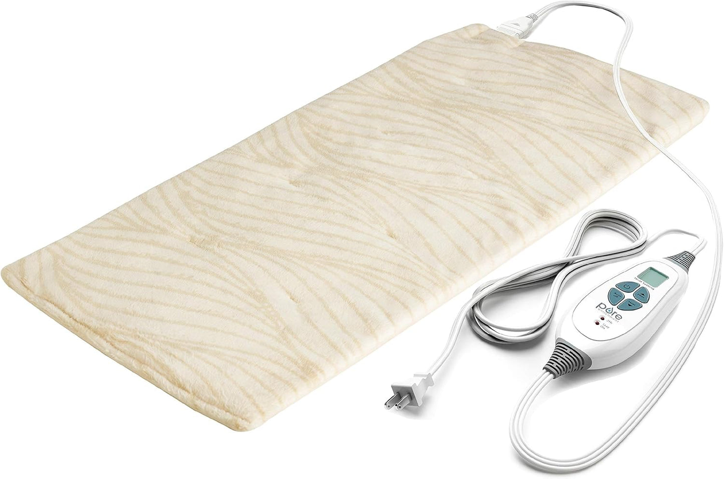 PureRelief Luxe Micromink Electric Heating Pad for Pain Relief