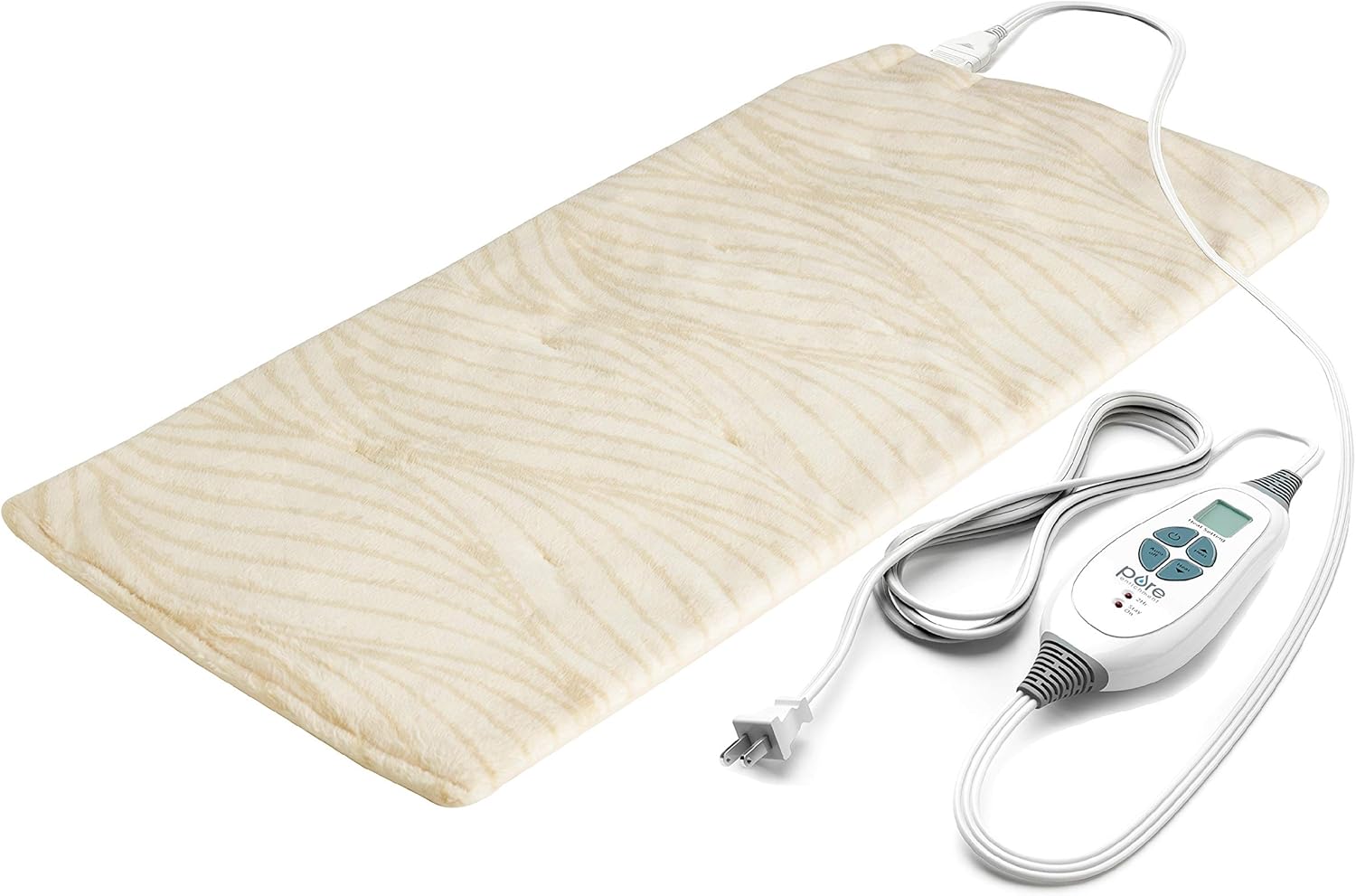 PureRelief Luxe Micromink Electric Heating Pad for Pain Relief
