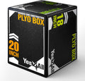 3-in-1 Soft-Padded Plyo Box With Wooden Core - Stable Training Box