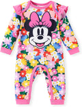 Disney Princess Ruffle Long Sleeve Romper for Baby Girls - Cozy Fit