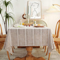 Chassic 60 x 104 in Farmhouse Linen Look Tablecloth - Wrinkle