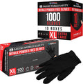 Black Nitrile Disposable Gloves Box of 100 - X-Large 5.0 Mil