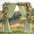 30x10ft Wrinkle Free Sage Green Backdrop Curtain for Events