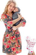 Mom and Baby Matching Robe and Swaddle Set for Maternity - Soft
