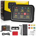 6 Gang Switch Panel with Electronic Relays - Automatic Dimmable