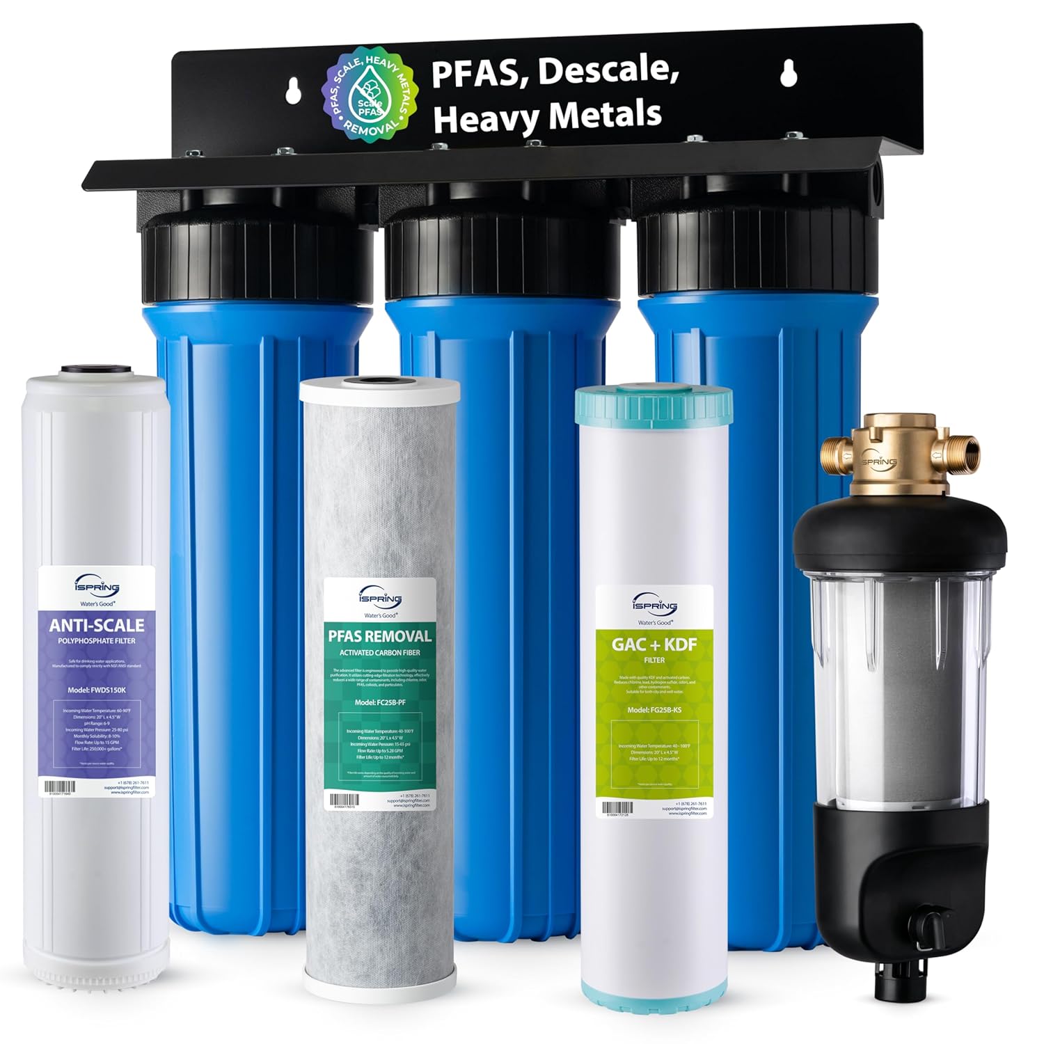 iSpring Whole House Water Filter System for PFAS Removal